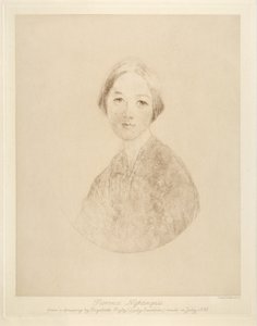 Florence Nightingale, inciso da Emery Walker, 1846 da Elizabeth Rigby